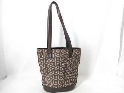 CELINE Canvas x Leather Tote Bag Tote Bag
