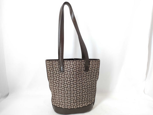 CELINE Canvas x Leather Tote Bag Tote Bag