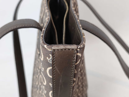 CELINE Canvas x Leather Tote Bag Tote Bag