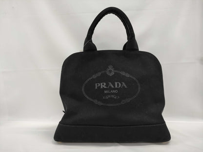 PRADA Canvas Jacquard Handbag