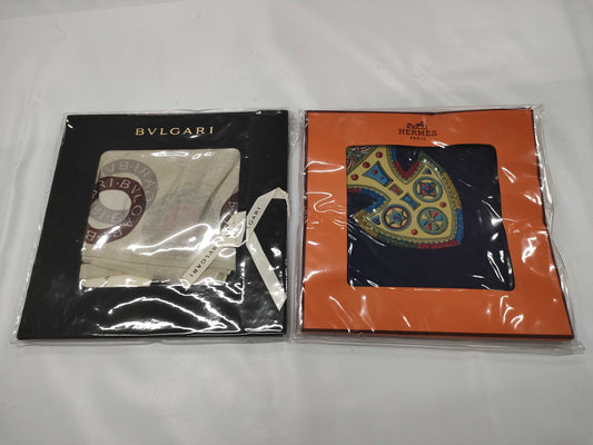 HERMES/BVLGARI scarf set