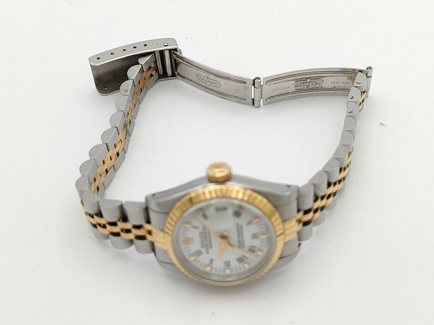 ROLEX 69173 E673317 White Roman Women's Watch