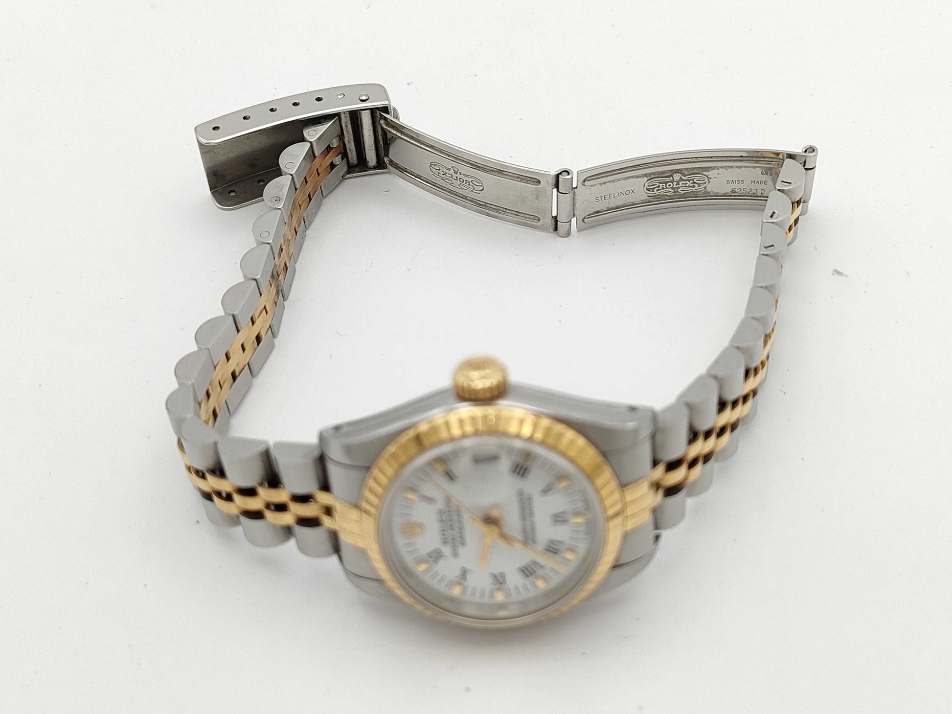 ROLEX 69173 E673317 White Roman Women's Watch