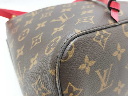 LOUIS VUITTON RFID Verified Monogram NeoNoe Coquelicot/IC Chip Shoulder Bag