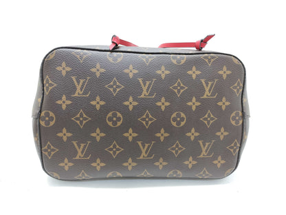 LOUIS VUITTON RFID Verified Monogram NeoNoe Coquelicot/IC Chip Shoulder Bag