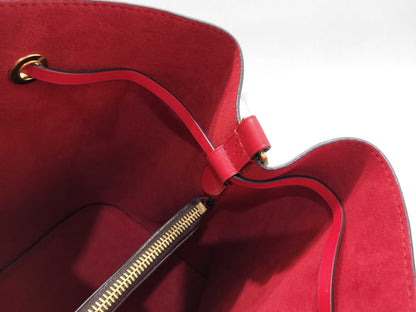 LOUIS VUITTON RFID Verified Monogram NeoNoe Coquelicot/IC Chip Shoulder Bag