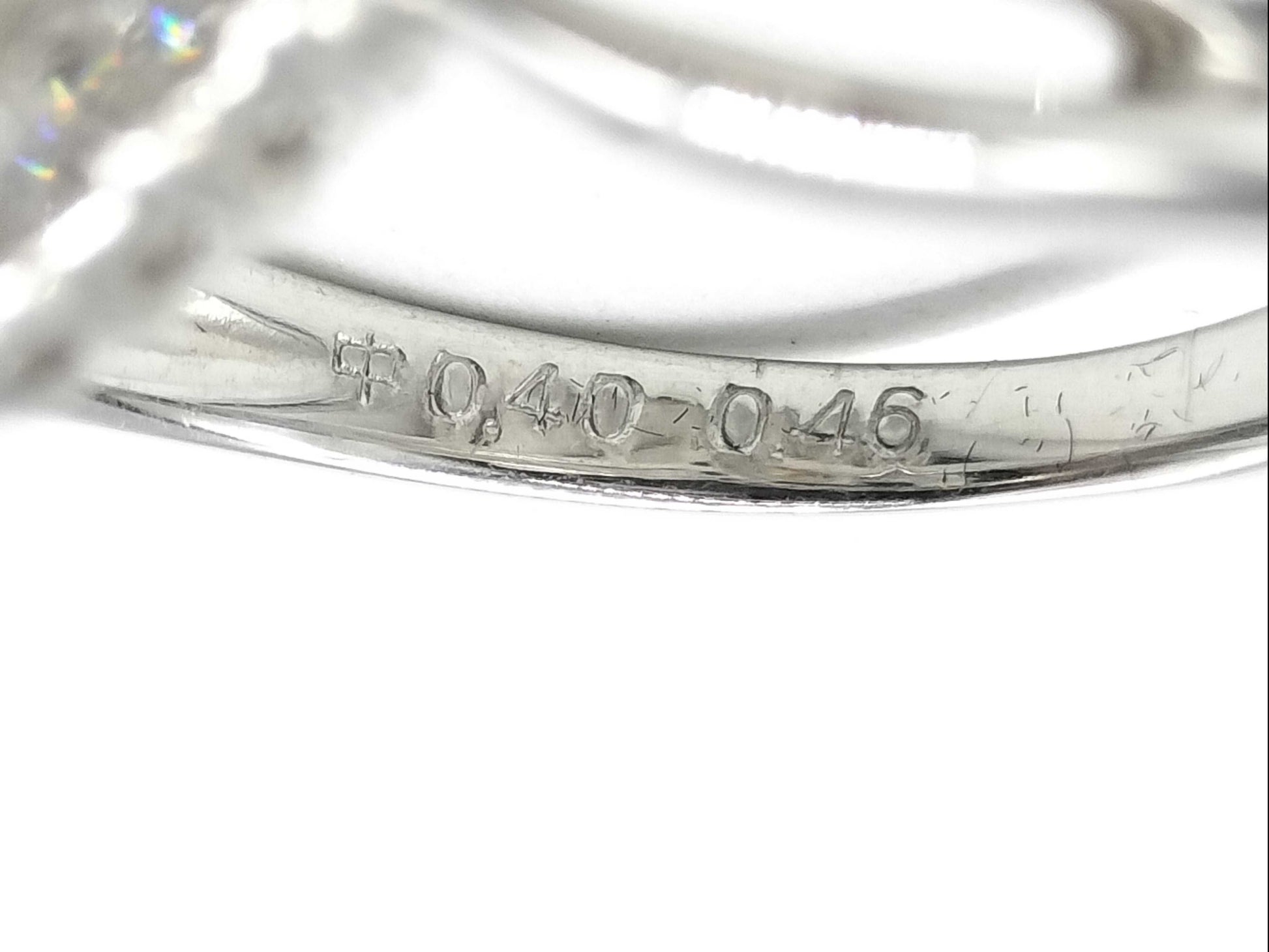 D0.40ct FD0.46ct Pt900 5.7g Ring 