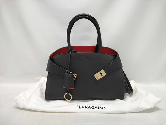 Salvatore Ferragamo Gancini Hug Medium Handbag