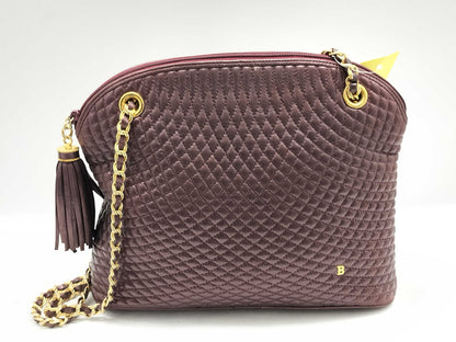 BALLY BALLY Leather Quilted Chain Shoulder Bag