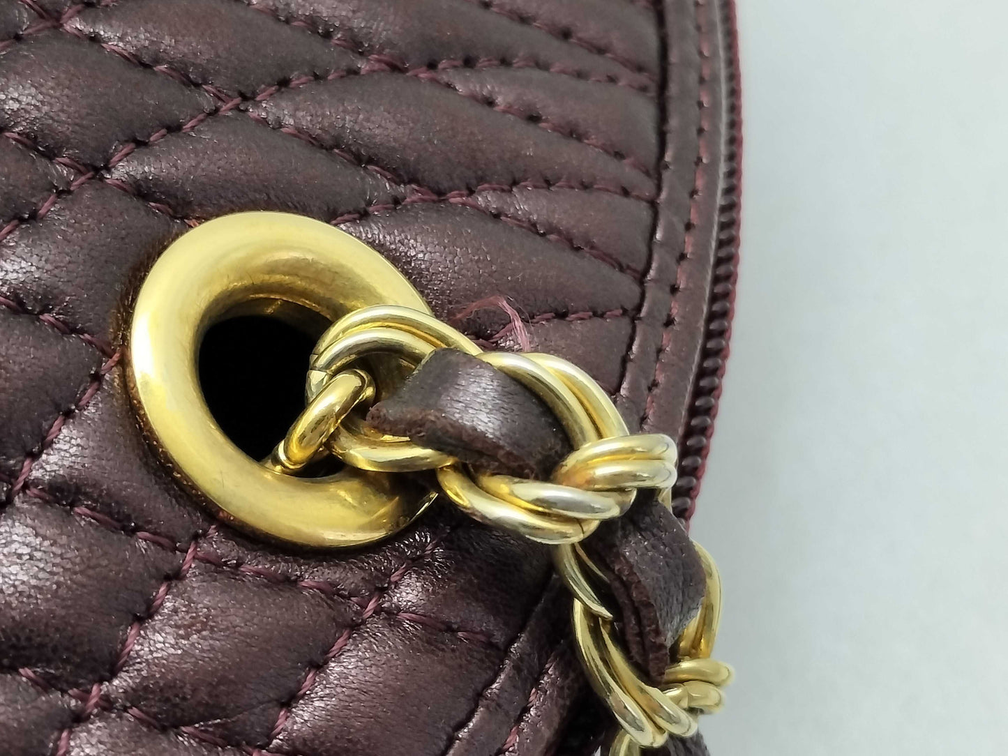 BALLY BALLY Leather Quilted Chain Shoulder Bag