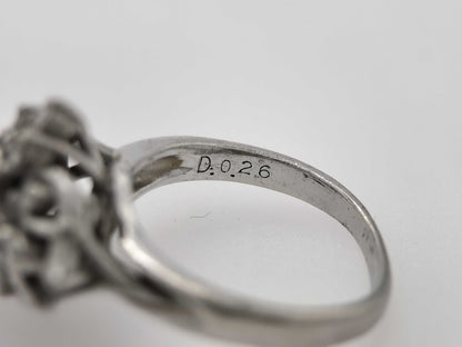 S 0.55ct D 0.26ct PT900 5.7g Ring 
