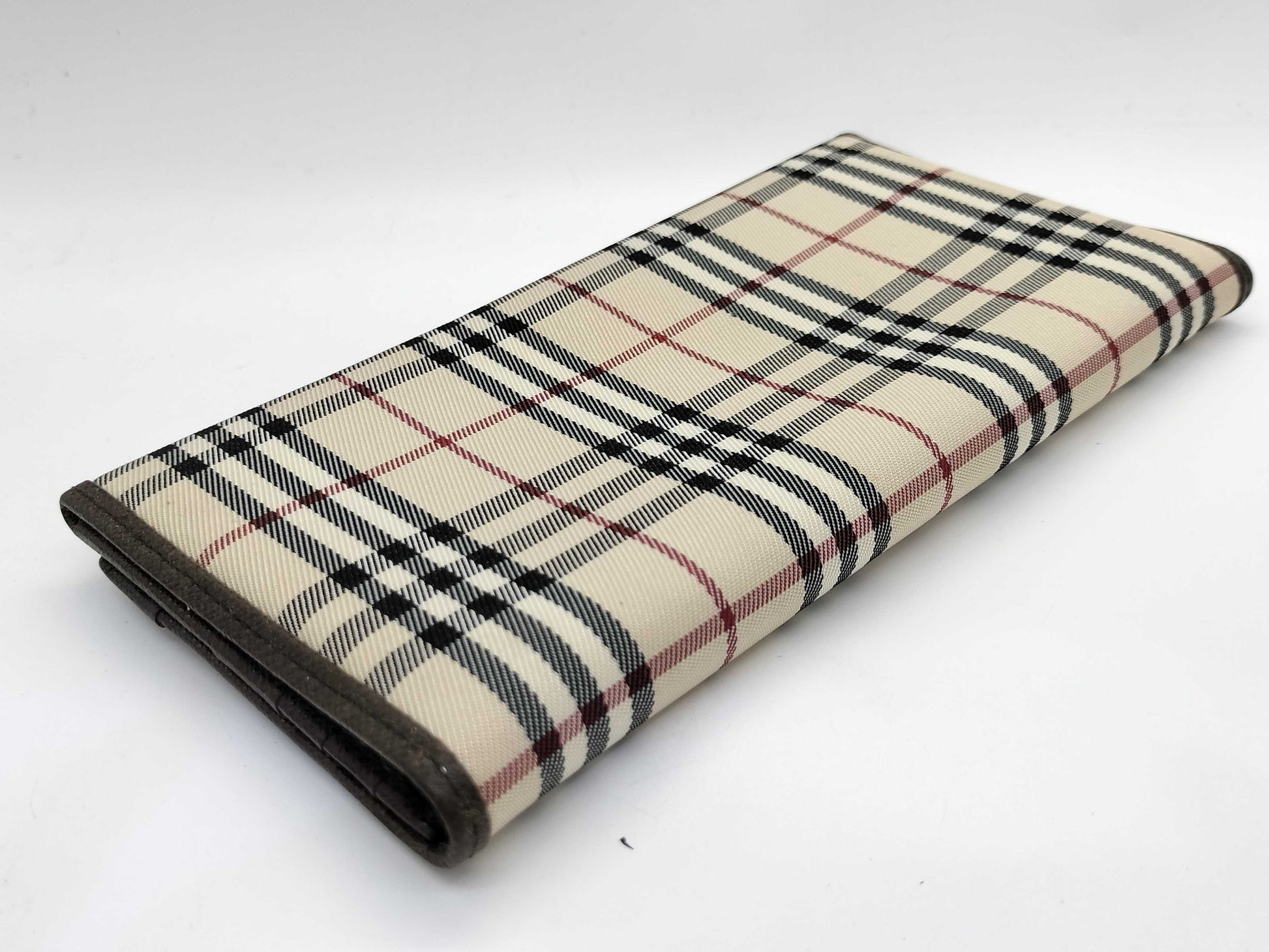 BURBERRY Check Long Wallet