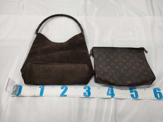 GUCCI Louis Vuitton, Gucci *2 damaged shoulder bags
