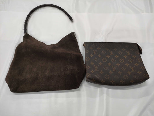 GUCCI Louis Vuitton, Gucci *2 damaged shoulder bags