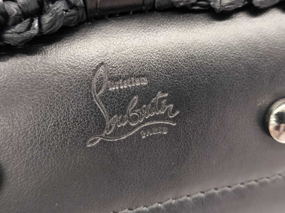 Christian Louboutin Raffia 2-Way Basket Bag Handbag