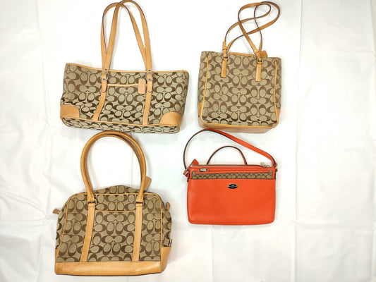 COACH Signature *4-piece handbag