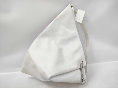 Salvatore Ferragamo Gancini one-shoulder white shoulder bag