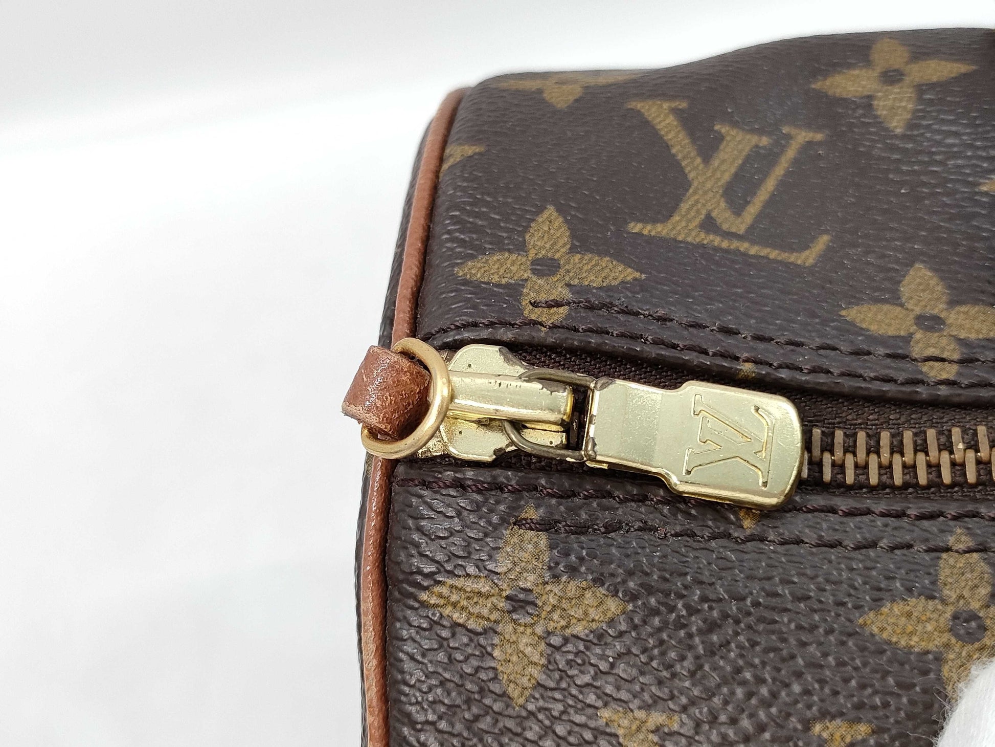 LOUIS VUITTON Monogram M51365 Papillon 30 Tote Bag with Pouch