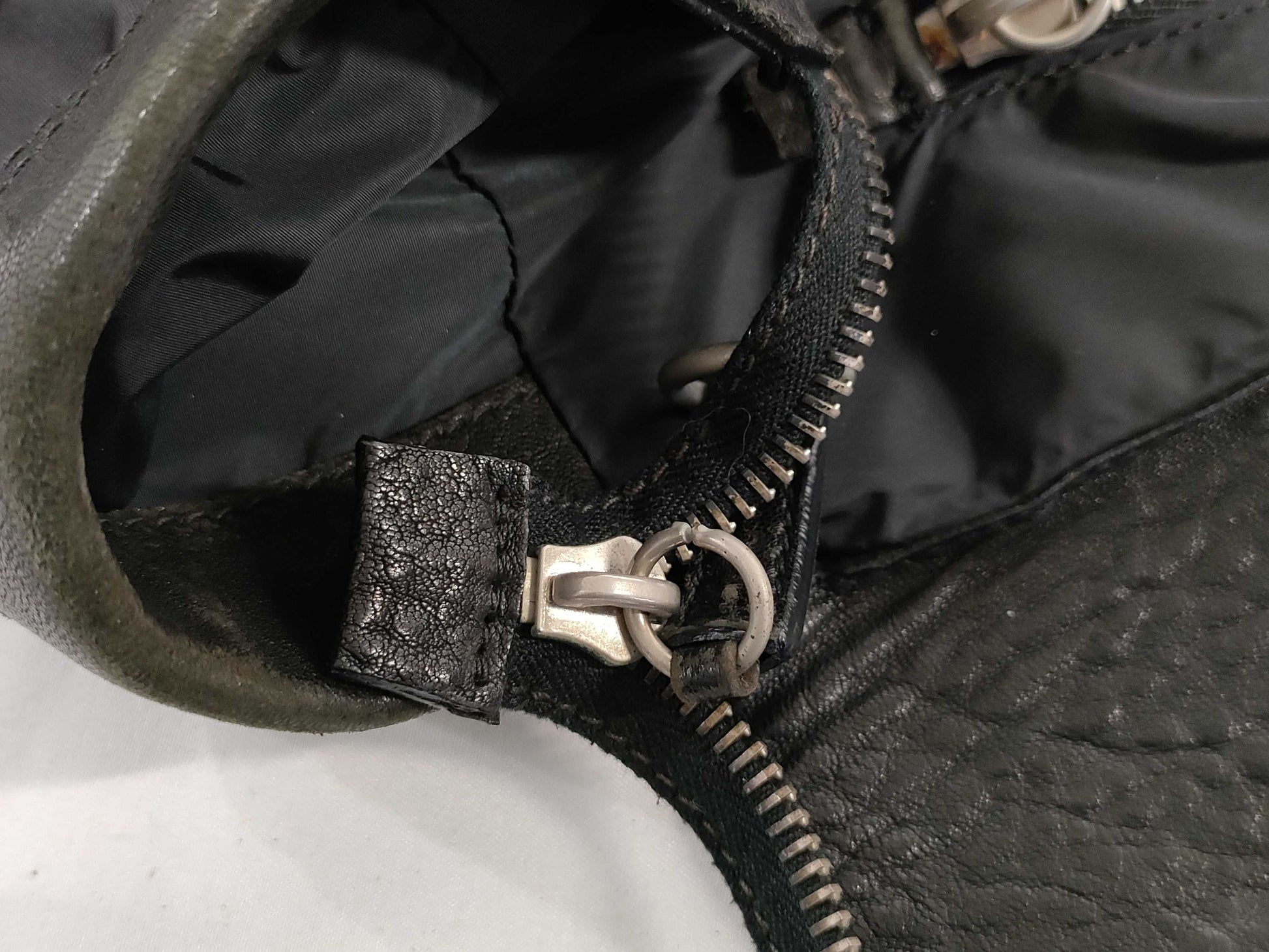 Miu Miu nylon/leather tote bag