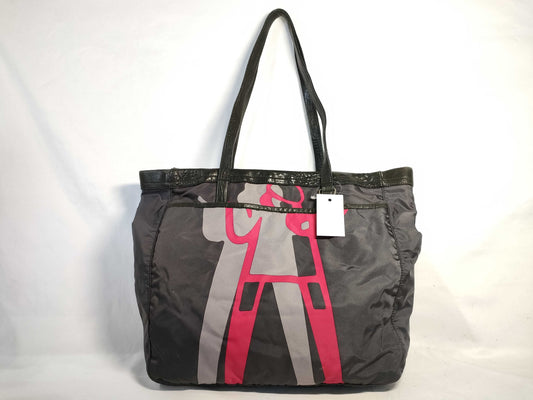 Miu Miu nylon/leather tote bag