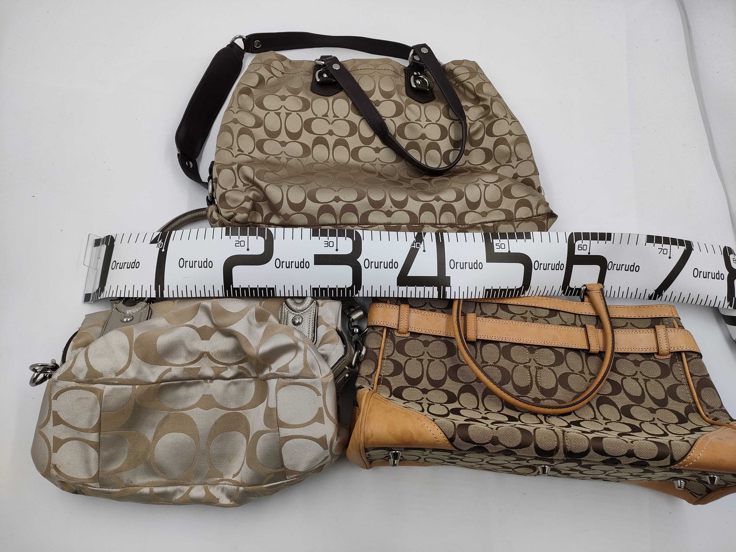 COACH Signature 16812/F15510/FS8K07 3-piece handbag
