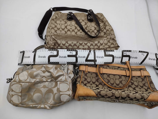 COACH Signature 16812/F15510/FS8K07 3-piece handbag