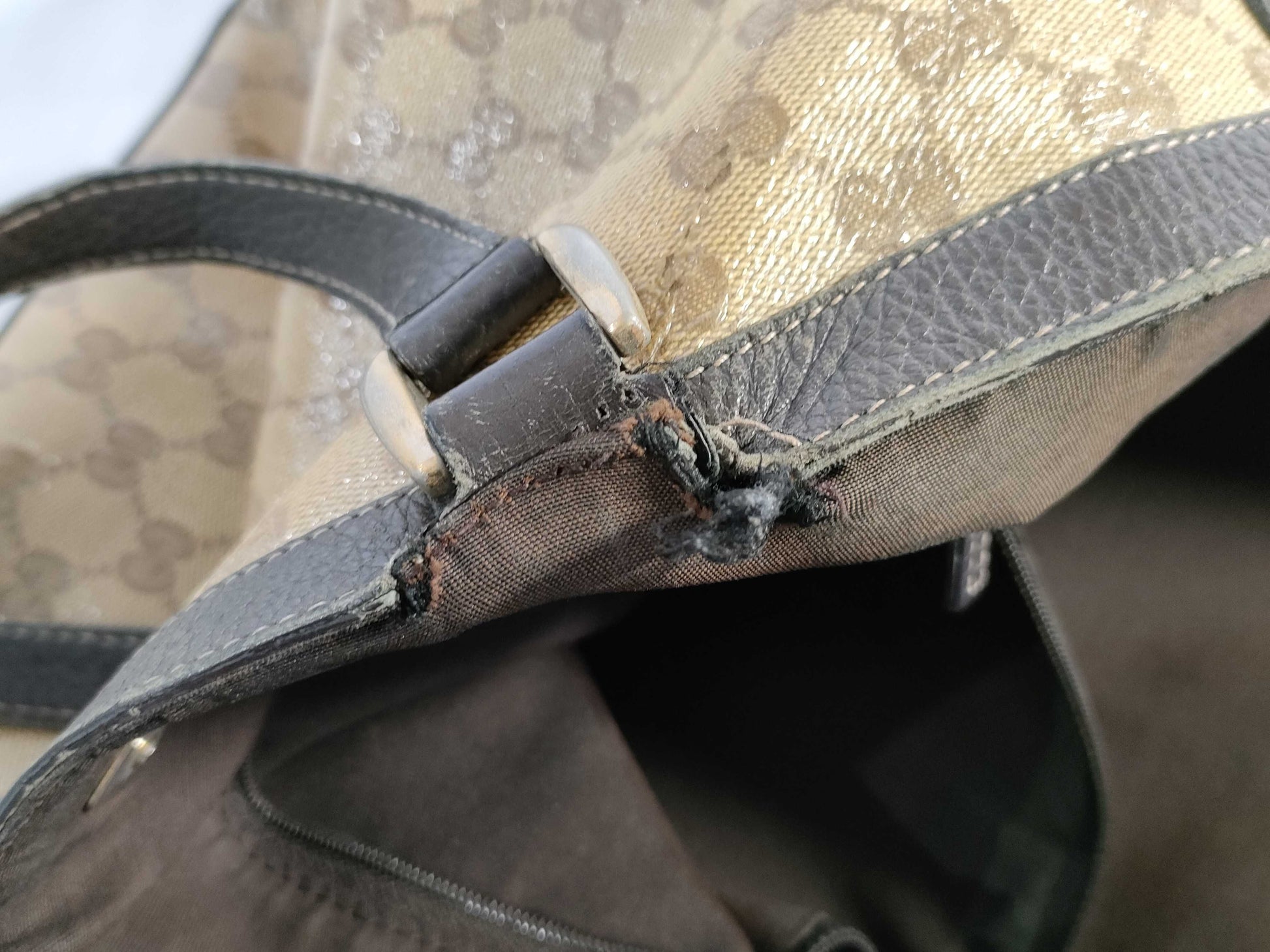 GUCCI GG Crystal Tote Bag Beige 293580 Tote Bag