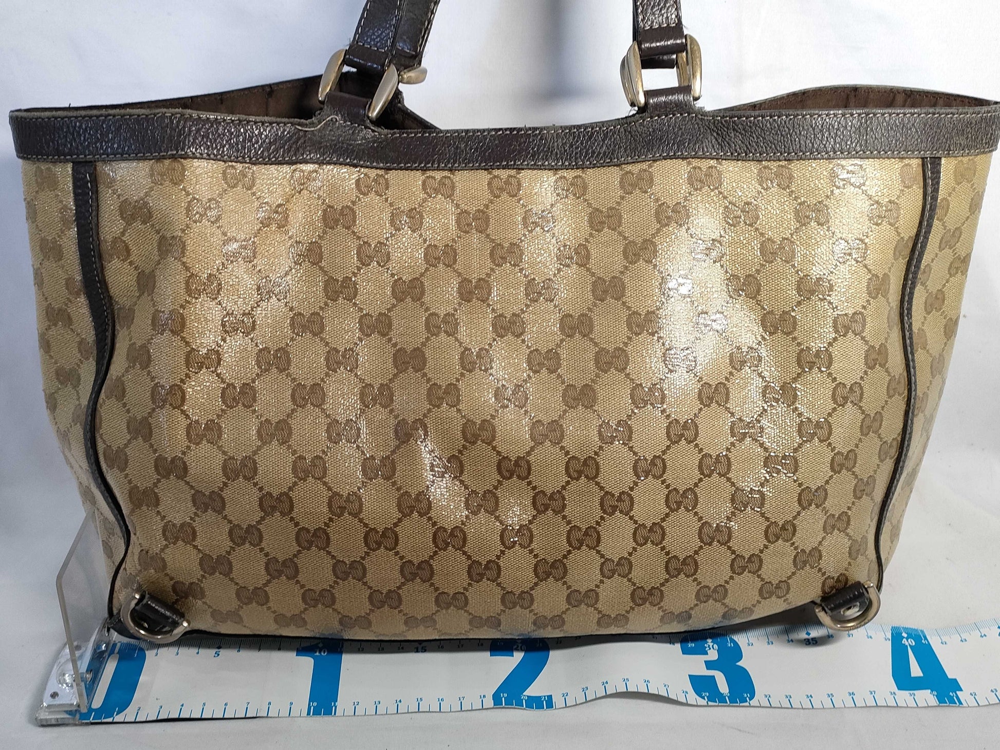 GUCCI GG Crystal Tote Bag Beige 293580 Tote Bag