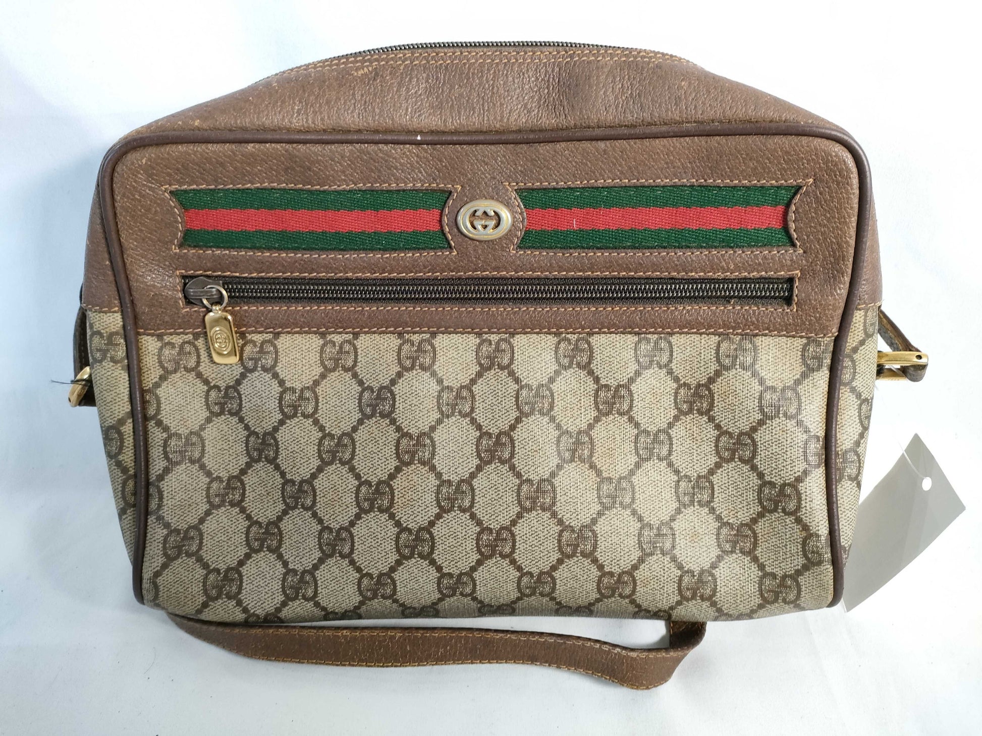 GUCCI GG Supreme Old Sherry Shoulder Bag
