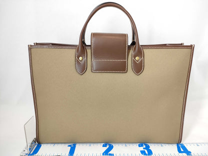HUNTING WORLD Briefcase Tote Hand Leather Canvas Tote Bag