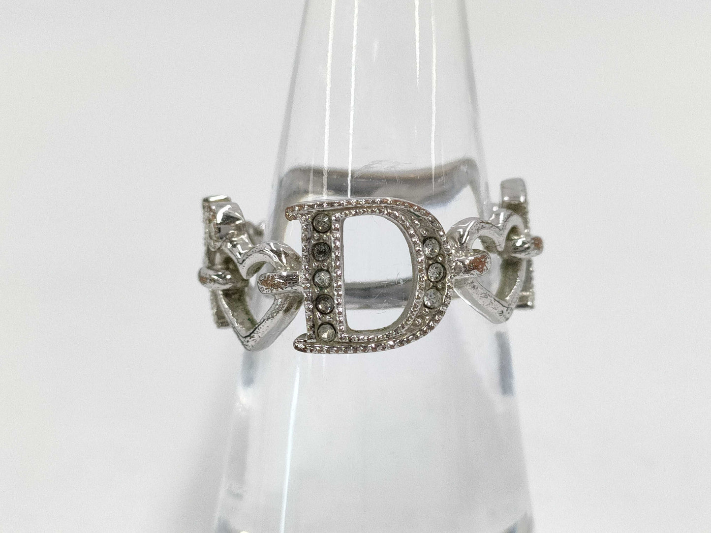 Dior Logo Heart Stone Ring
