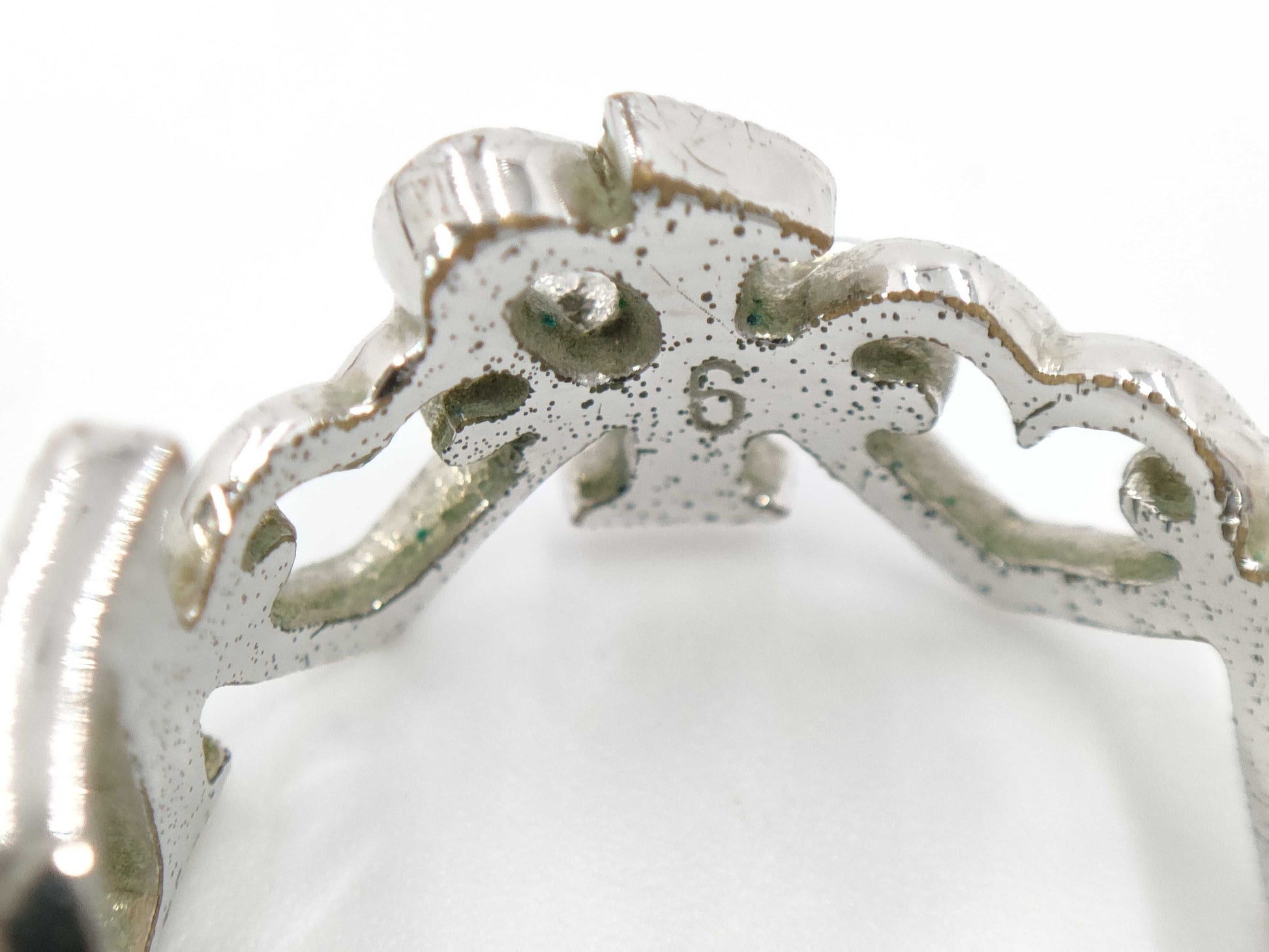 Dior Logo Heart Stone Ring