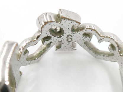 Dior Logo Heart Stone Ring