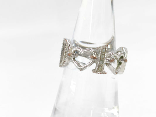 Dior Logo Heart Stone Ring