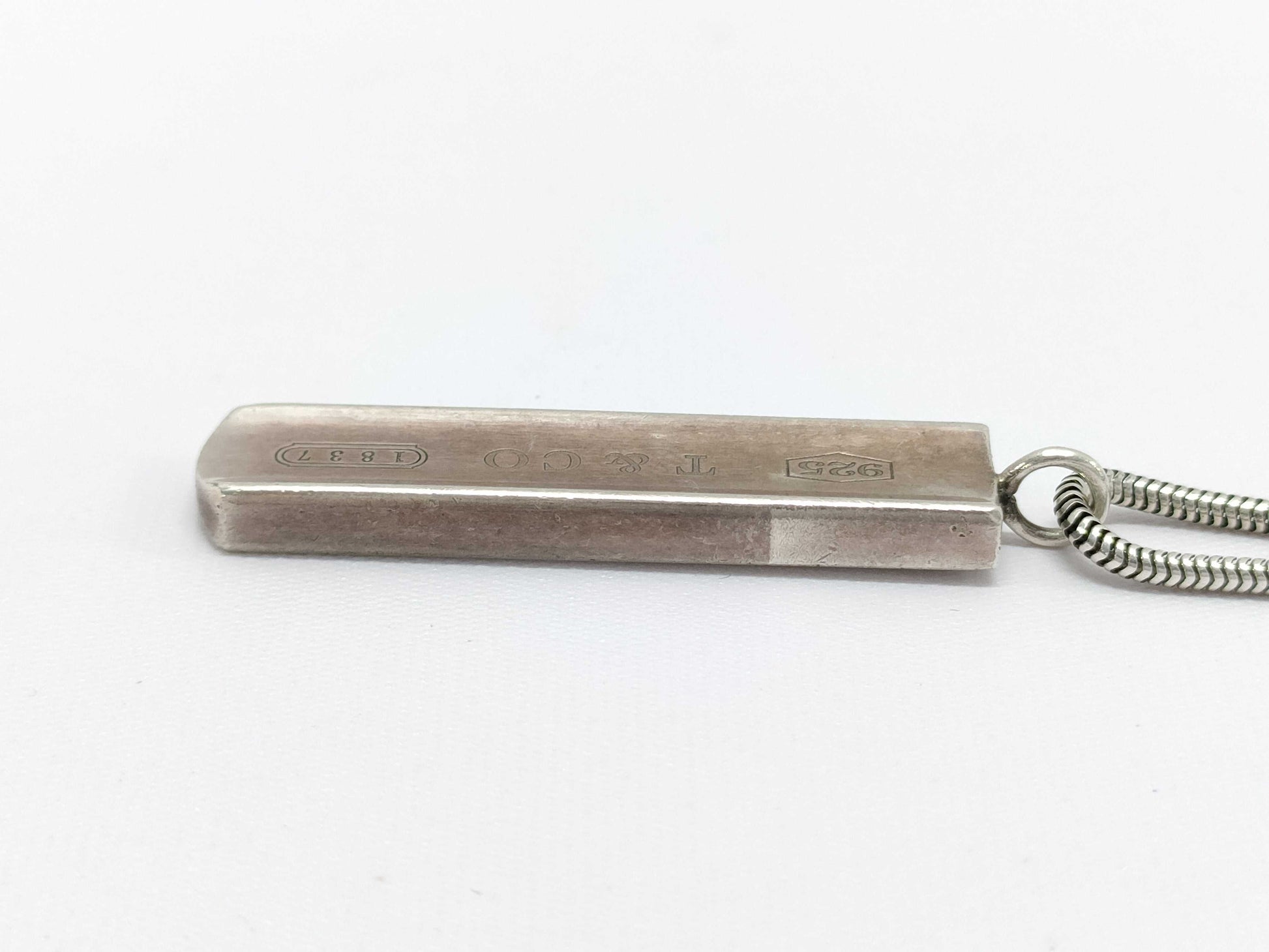 Tiffany & Co. 1837 Narrow Bar Necklace 925 Necklace