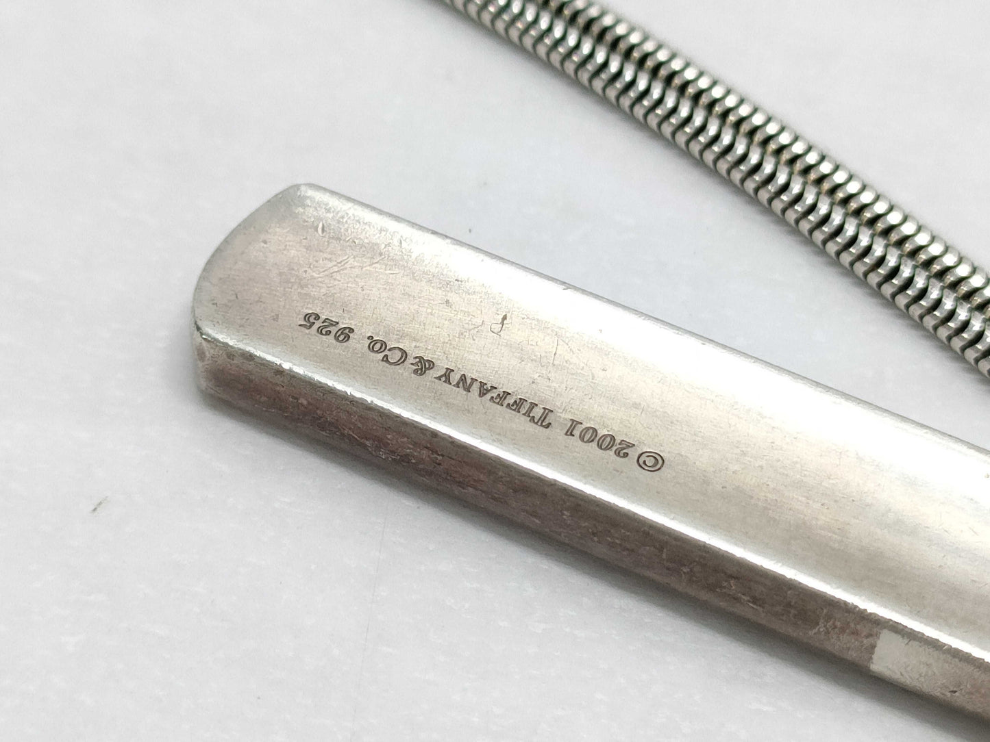Tiffany & Co. 1837 Narrow Bar Necklace 925 Necklace