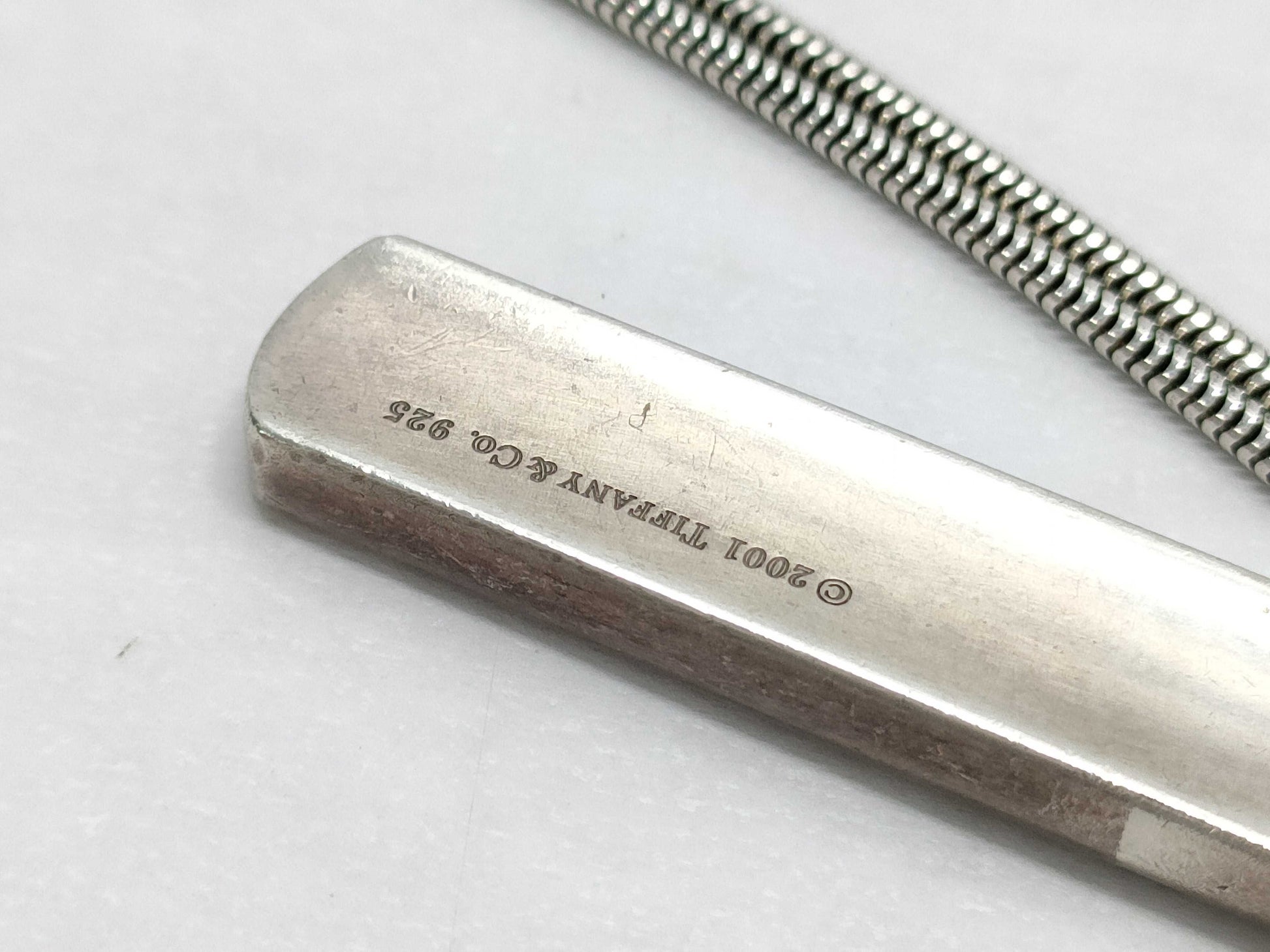 Tiffany & Co. 1837 Narrow Bar Necklace 925 Necklace