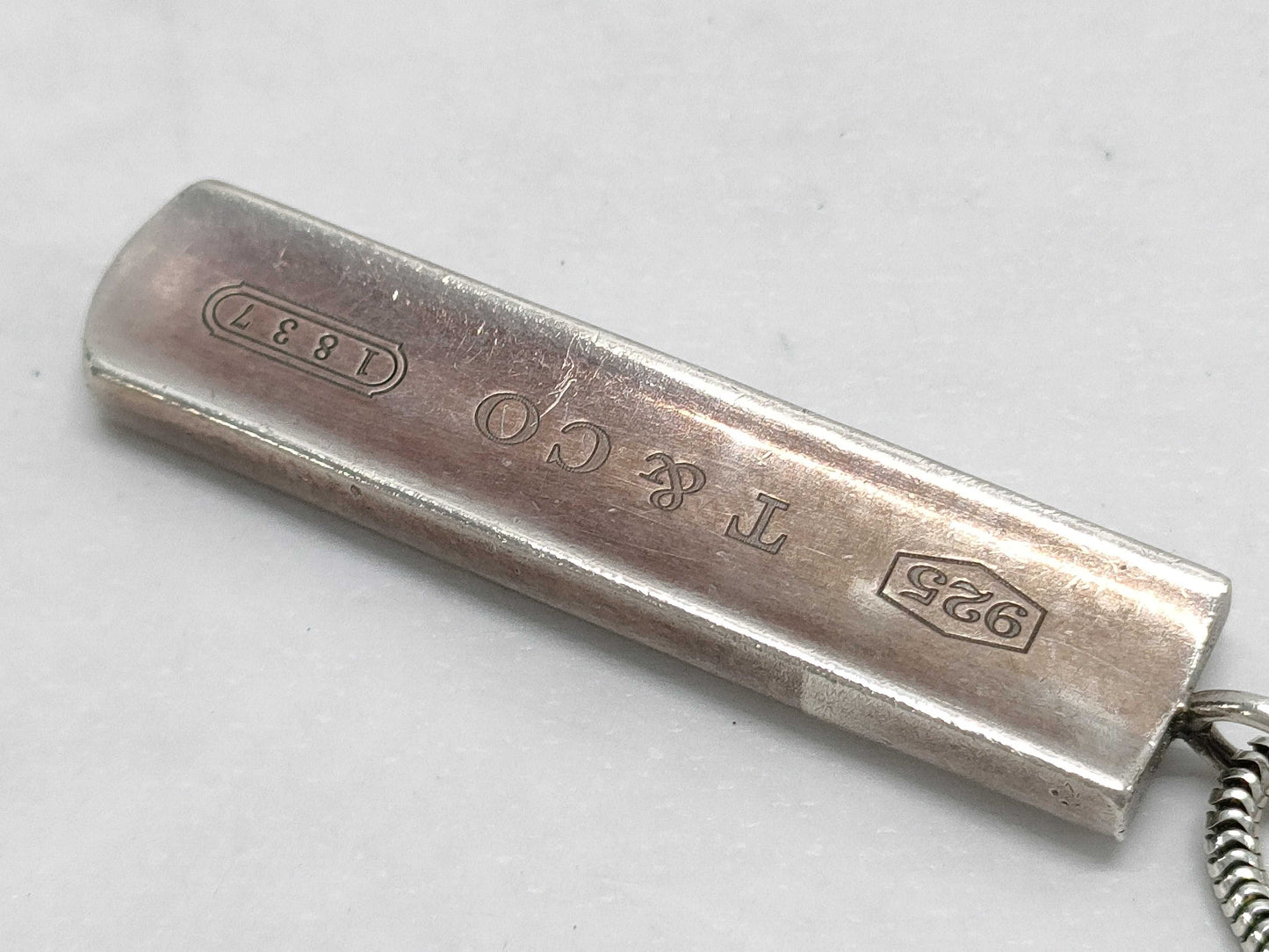 Tiffany & Co. 1837 Narrow Bar Necklace 925 Necklace