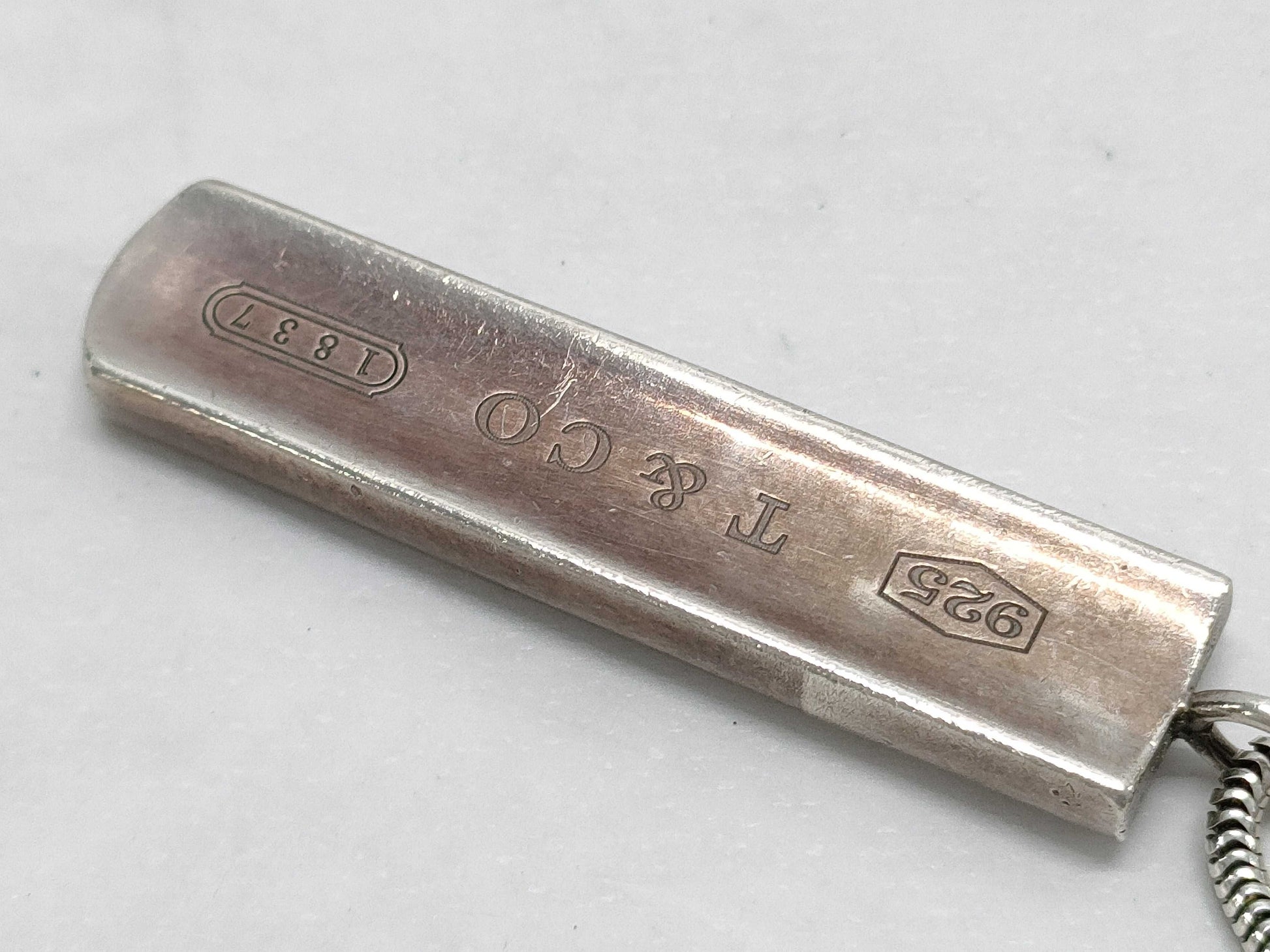 Tiffany & Co. 1837 Narrow Bar Necklace 925 Necklace
