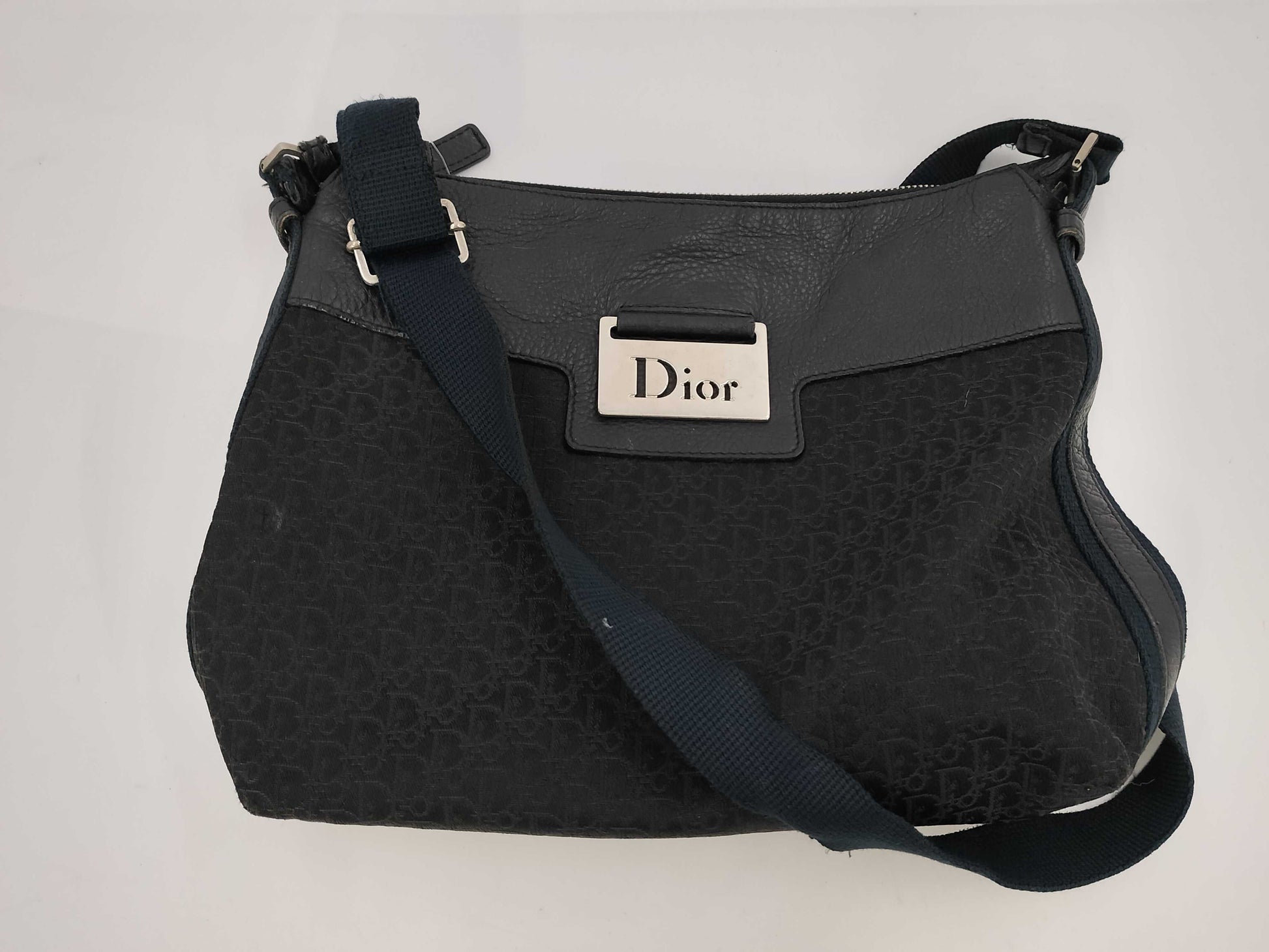 Dior Trotter logo plate crossbody bag shoulder bag