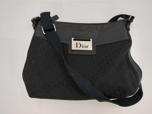 Dior Trotter logo plate crossbody bag shoulder bag