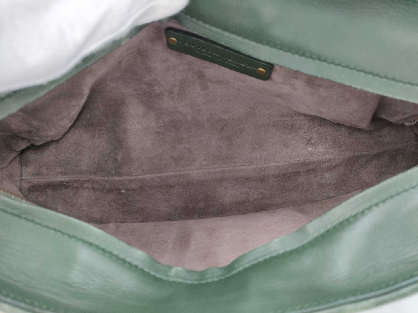 BOTTEGA VENETA Intrecciato Shoulder Bag Green Handbag