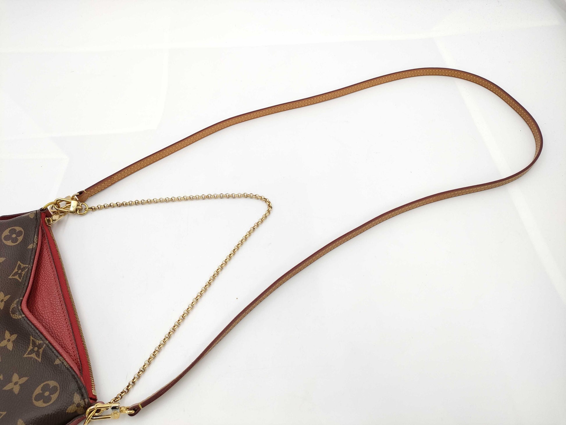 LOUIS VUITTON Monogram Shoulder Pallas Clutch Shoulder Bag