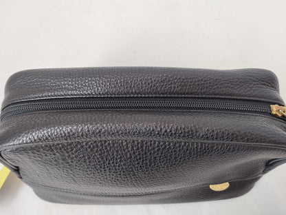 VERSACE VERSACE Leather Black Clutch Bag Second Bag