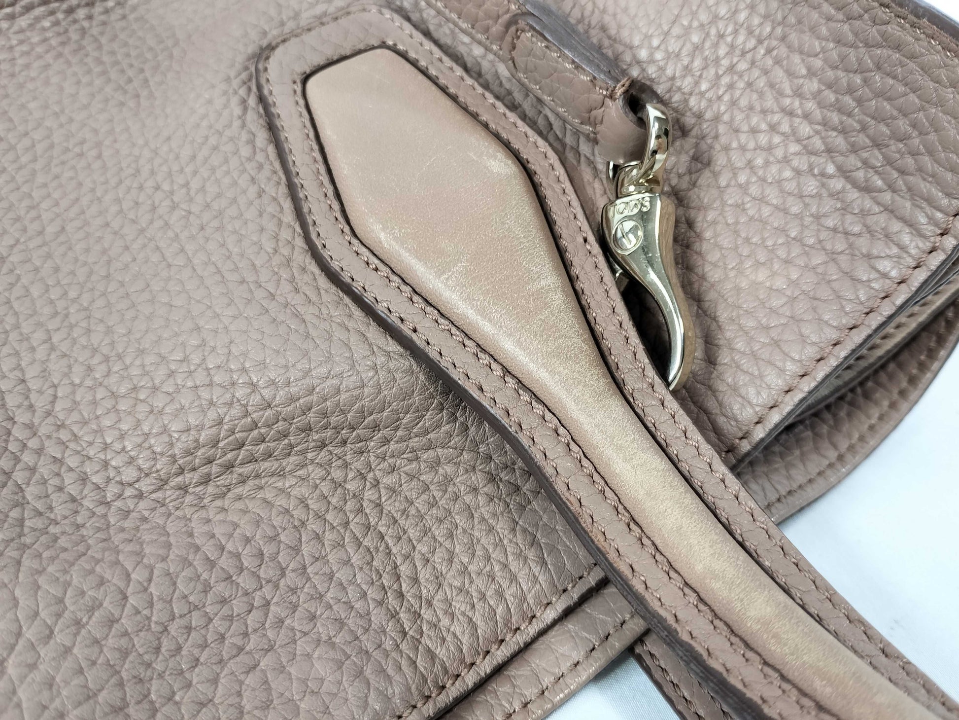 TOD'S Leather/Hand 2-Way/Light Pink Handbag