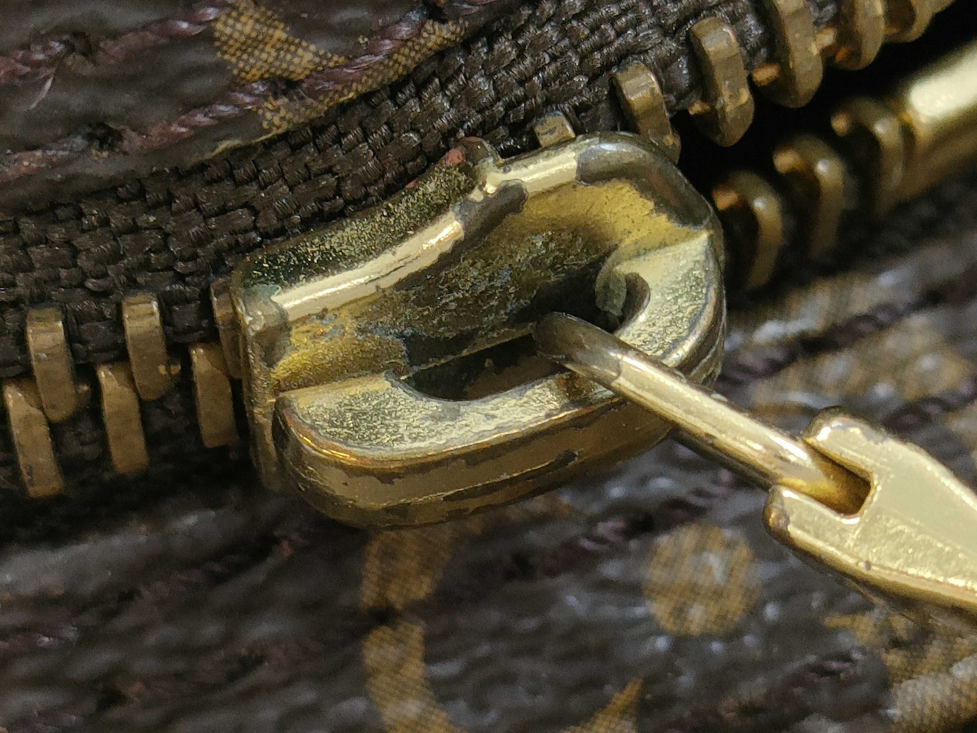 LOUIS VUITTON Monogram Montsouris GM Backpack with Pen Marks