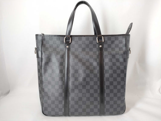 LOUIS VUITTON RFID Unverified DU2059 Damier Graphite Anton Tote Bag 