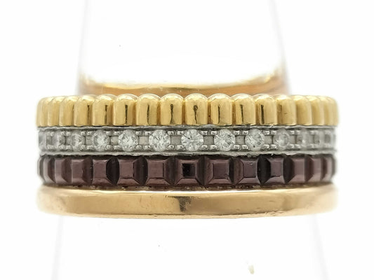 BOUCHERON Quatre #47 Diamond Au750 6.0g Ring 