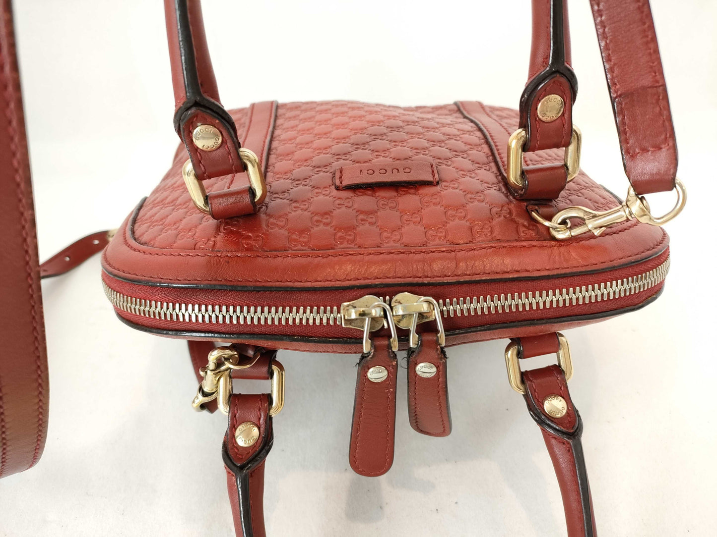 GUCCI 449654 2-Way Red Handbag