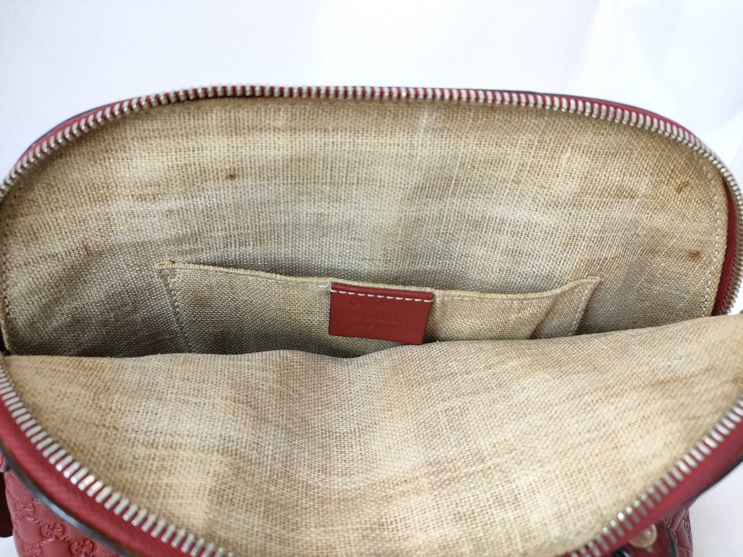 GUCCI 449654 2-Way Red Handbag